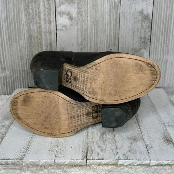 Gianni Bini Black Leather Aces Wild Cowboy Style Boots Size 8.5 - Picture 8 of 11